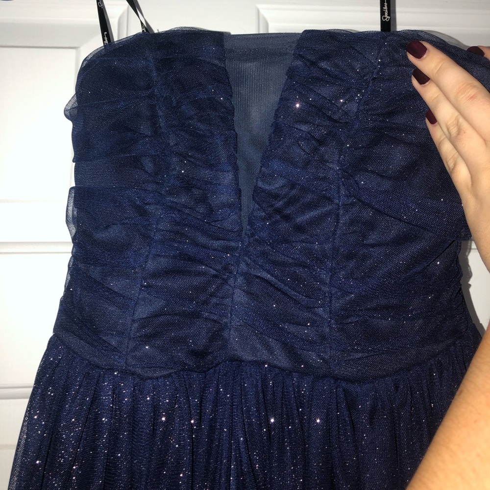 Short strapless dress